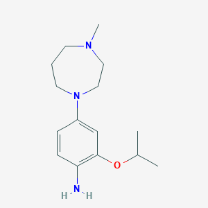 molecular formula C15H25N3O B8650007 2-Isopropoxy-4-(4-methyl-1,4-diazepan-1-YL)aniline CAS No. 1462951-37-6