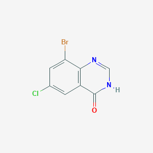 molecular formula C8H4BrClN2O B8650016 8-Bromo-6-chloro-3,4-dihydroquinazolin-4-one 