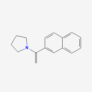 molecular formula C16H17N B8650023 1-[1-(Naphthalen-2-yl)ethenyl]pyrrolidine CAS No. 156004-71-6