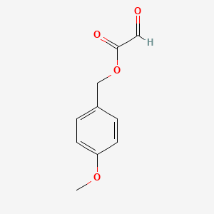 molecular formula C10H10O4 B8650059 Acetic acid, oxo-, (4-methoxyphenyl)methyl ester CAS No. 64370-70-3
