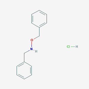 molecular formula C14H16ClNO B8650070 N-benzyl-O-benzylhydroxylamine hydrochloride CAS No. 5555-54-4
