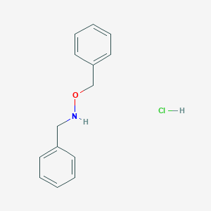 B8650070 N-benzyl-O-benzylhydroxylamine hydrochloride CAS No. 5555-54-4