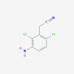 molecular formula C8H6Cl2N2 B8650075 (3-Amino-2,6-dichloro-phenyl)-acetonitrile 