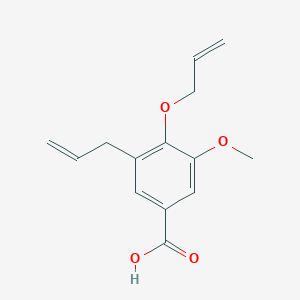 molecular formula C14H16O4 B8650081 3-Allyl-4-allyloxy-5-methoxybenzoic acid CAS No. 647854-60-2