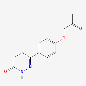 molecular formula C13H14N2O3 B8650147 6-[4-(2-Oxopropoxy)phenyl]-4,5-dihydropyridazin-3(2H)-one CAS No. 113758-54-6