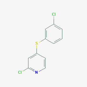 molecular formula C11H7Cl2NS B8650162 2-Chloro-4-(3-chlorophenylthio)pyridine 