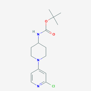 molecular formula C15H22ClN3O2 B8650185 tert-Butyl 1-(2-chloropyridin-4-yl)piperidin-4-ylcarbamate 