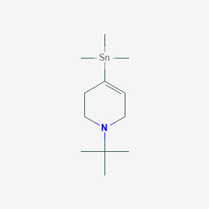 molecular formula C12H25NSn B8650229 1-Tert-butyl-4-(trimethylstannyl)-1,2,3,6-tetrahydropyridine CAS No. 444664-66-8