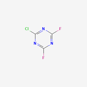 B8650238 2-Chloro-4,6-difluoro-1,3,5-triazine CAS No. 696-85-5