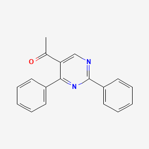 molecular formula C18H14N2O B8650253 1-(2,4-Diphenylpyrimidin-5-YL)ethanone CAS No. 59068-34-7