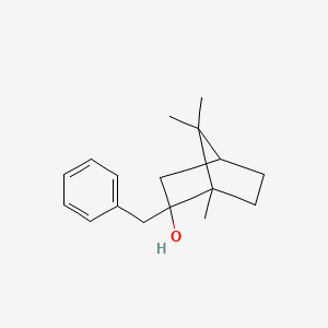molecular formula C17H24O B8650321 2-Benzyl-1,7,7-trimethylbicyclo[2.2.1]heptan-2-ol CAS No. 50986-74-8