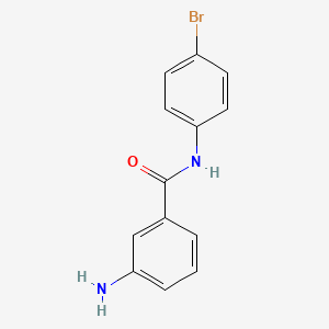 molecular formula C13H11BrN2O B8650345 3-Amino-N-(4-bromophenyl)benzamide 