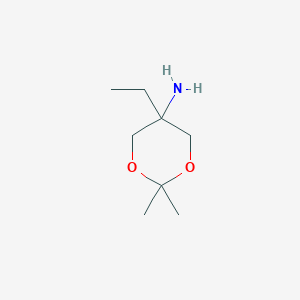 molecular formula C8H17NO2 B8650388 5-Ethyl-2,2-dimethyl-1,3-dioxan-5-amine CAS No. 97584-29-7