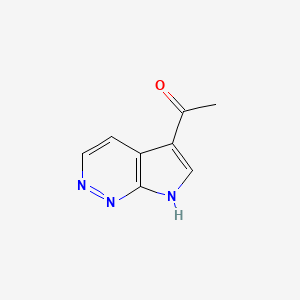 molecular formula C8H7N3O B8650396 1-(7H-pyrrolo[2,3-c]pyridazin-5-yl)Ethanone CAS No. 1386462-20-9