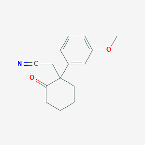 [1-(3-Methoxyphenyl)-2-oxocyclohexyl]acetonitrile