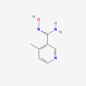 molecular formula C7H9N3O B8650441 N-hydroxy-4-methylpyridine-3-carboximidamide 