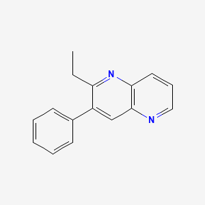 molecular formula C16H14N2 B8650451 2-Ethyl-3-phenyl-1,5-naphthyridine 