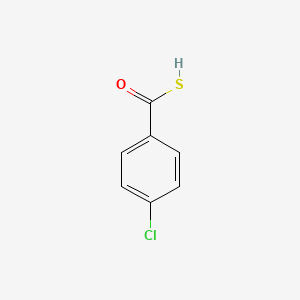 molecular formula C7H5ClOS B8650485 Benzenecarbothioic acid, 4-chloro- CAS No. 31143-03-0