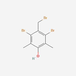 molecular formula C9H9Br3O B8650524 3,5-Dibromo-4-(bromomethyl)-2,6-dimethylphenol CAS No. 113152-21-9