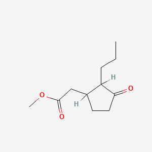 B8650537 Cyclopentaneacetic acid, 3-oxo-2-propyl-, methyl ester CAS No. 42186-33-4