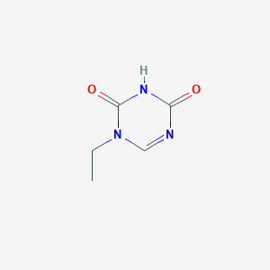 molecular formula C5H7N3O2 B8650543 1-Ethyl-1,3,5-triazine-2,4-dione CAS No. 66678-73-7