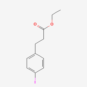 molecular formula C11H13IO2 B8650549 4-Iodobenzenepropanoic acid, ethyl ester 
