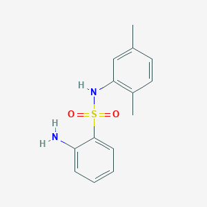 molecular formula C14H16N2O2S B8650554 2-amino-N-(2,5-dimethyl-phenyl)-benzenesulfonamide 
