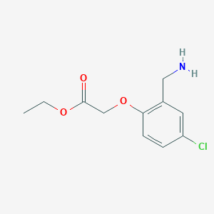 Ethyl 2-(2-(aminomethyl)-4-chlorophenoxy)acetate