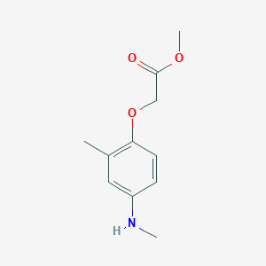 molecular formula C11H15NO3 B8650570 Methyl [2-methyl-4-(methylamino)phenoxy]acetate 