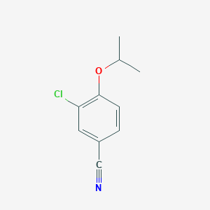 molecular formula C10H10ClNO B8650600 3-Chloro-4-isopropoxy-benzonitrile 