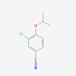 molecular formula C10H10ClNO B8650600 3-Chloro-4-isopropoxybenzonitrile 