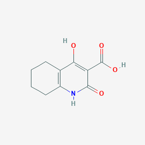 molecular formula C10H11NO4 B8650613 1,2,5,6,7,8-Hexahydro-4-hydroxy-2-oxoquinoline-3-carboxylic acid 