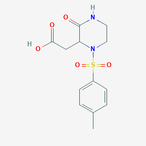 1-[(4-methylphenyl)sulfonyl]-3-oxo-2-Piperazineacetic acid