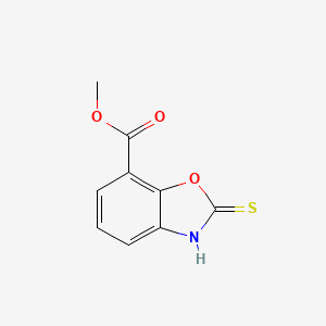 molecular formula C9H7NO3S B8650656 Methyl 2-mercaptobenzo[D]oxazole-7-carboxylate 