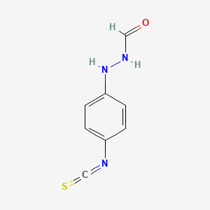 molecular formula C8H7N3OS B8650686 N'-(4-Isothiocyanatophenyl)formohydrazide CAS No. 76349-67-2