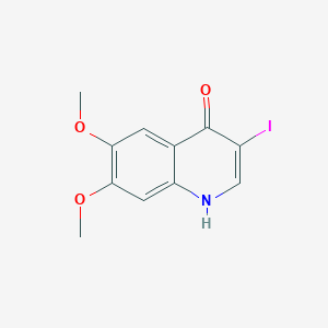 molecular formula C11H10INO3 B8650693 3-iodo-6,7-dimethoxyquinolin-4(1H)-one 