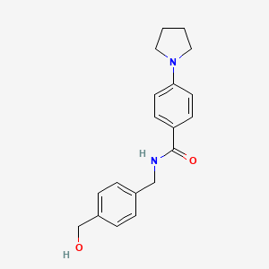 molecular formula C19H22N2O2 B8650744 N-(4-Hydroxymethylbenzyl)-4-pyrrolidin-1-ylbenzamide CAS No. 617691-15-3
