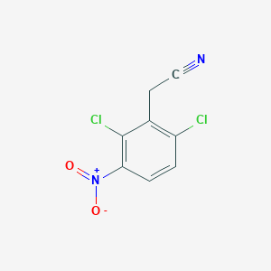 molecular formula C8H4Cl2N2O2 B8650759 2-(2,6-Dichloro-3-nitrophenyl)acetonitrile 