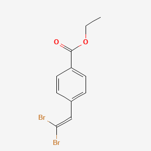 Benzoic acid, 4-(2,2-dibromoethenyl)-, ethyl ester
