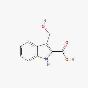 molecular formula C10H9NO3 B8650900 3-Hydroxymethyl-1H-indole-2-carboxylic acid 