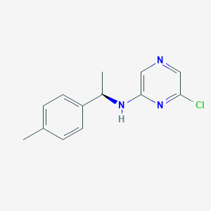 molecular formula C13H14ClN3 B8650936 6-chloro-N-[(1R)-1-(4-methylphenyl)ethyl]pyrazin-2-amine CAS No. 629657-92-7