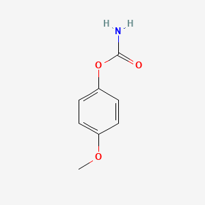 molecular formula C8H9NO3 B8650952 Carbamic acid 4-methoxyphenyl ester 