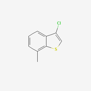 molecular formula C9H7ClS B8650957 3-Chloro-7-methylbenzo[b]thiophene 