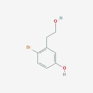 molecular formula C8H9BrO2 B8650972 4-Bromo-3-(2-hydroxy-ethyl)-phenol 