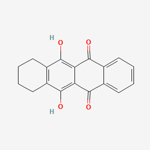 molecular formula C18H14O4 B8650982 6,11-Dihydroxy-7,8,9,10-tetrahydrotetracene-5,12-dione CAS No. 58976-97-9