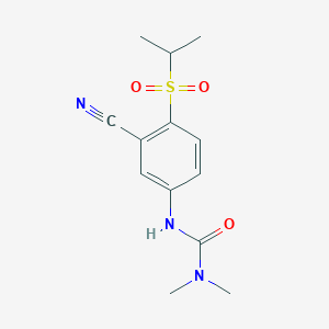 B8650999 3-(3-Cyano-4-(isopropylsulfonyl)phenyl)-1,1-dimethylurea CAS No. 918813-19-1