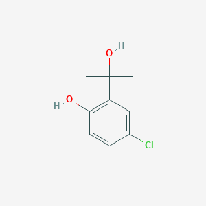molecular formula C9H11ClO2 B8651057 5-Chloro-alpha,alpha-dimethyl-2-hydroxybenzene-methanol 