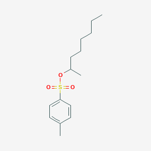 molecular formula C15H24O3S B8651090 p-Toluenesulfonic acid 1-methylheptyl ester 