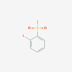 molecular formula C7H7IO2S B8651155 1-Iodo-2-(methylsulfonyl)benzene 