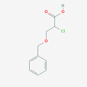 molecular formula C10H11ClO3 B8651167 2-Chloro-3-benzyloxypropionic acid 
